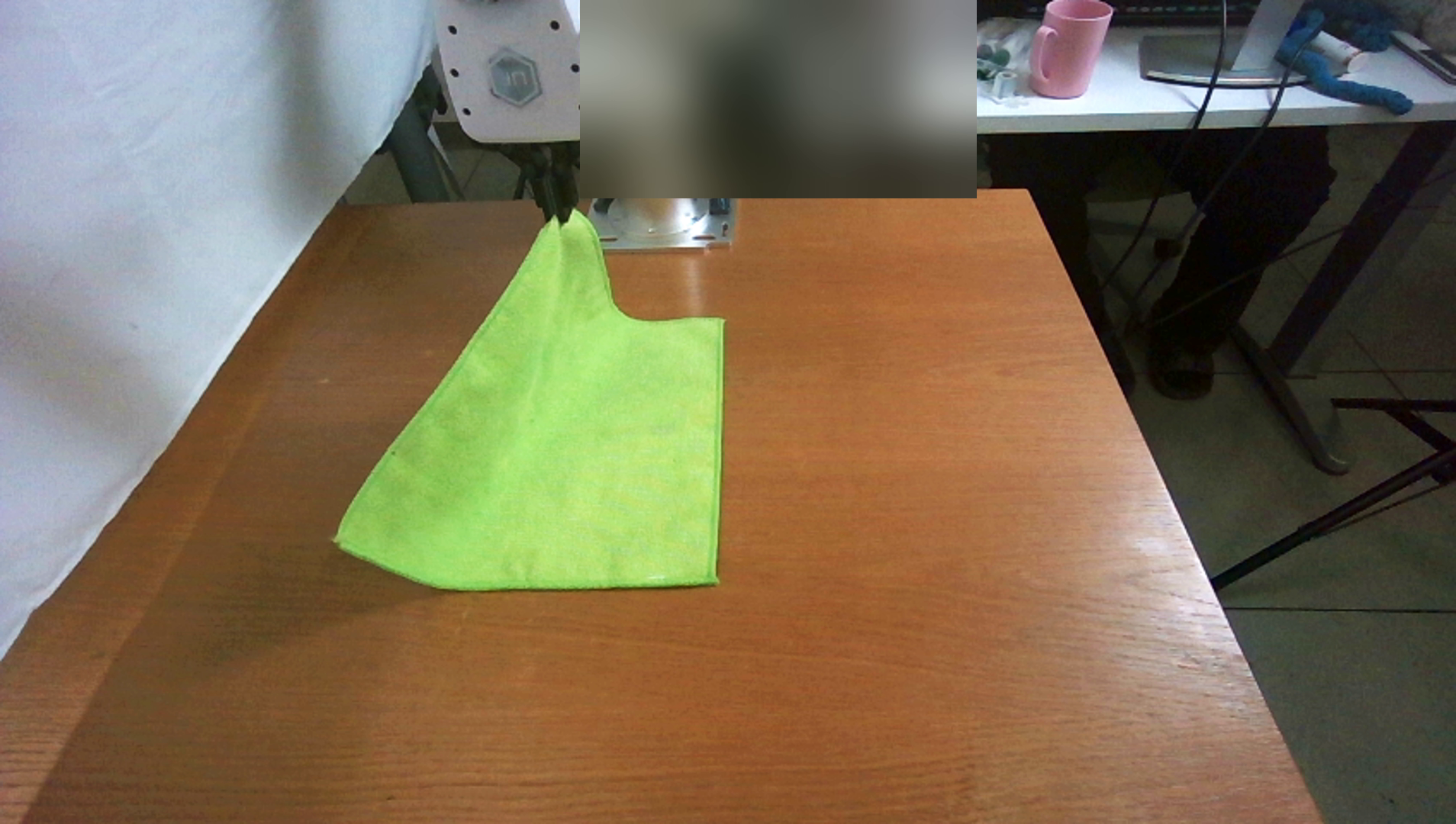 Target cloth configuration for model-based motion planning.